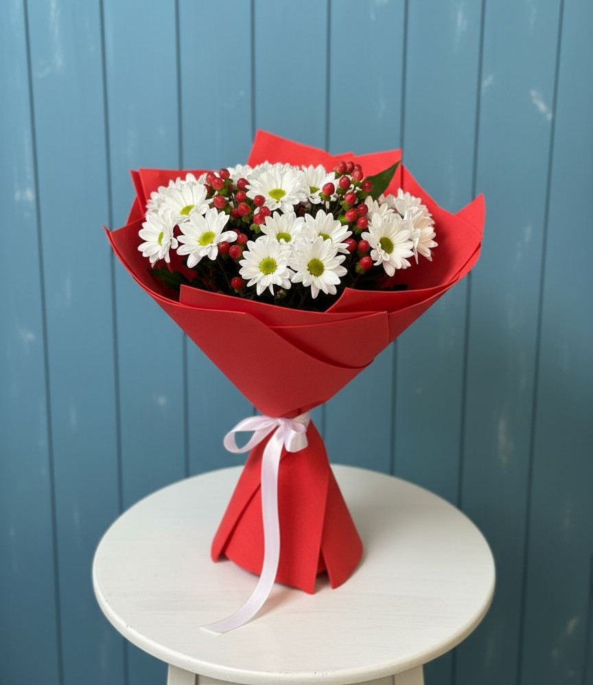 Букет цветов из: Хризантемы в Едрово