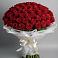 Букет 101 Красная роза Блэк Мэджик в Едрово