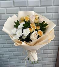 Букет цветов из:  Розы и Хризантемы в Едрово