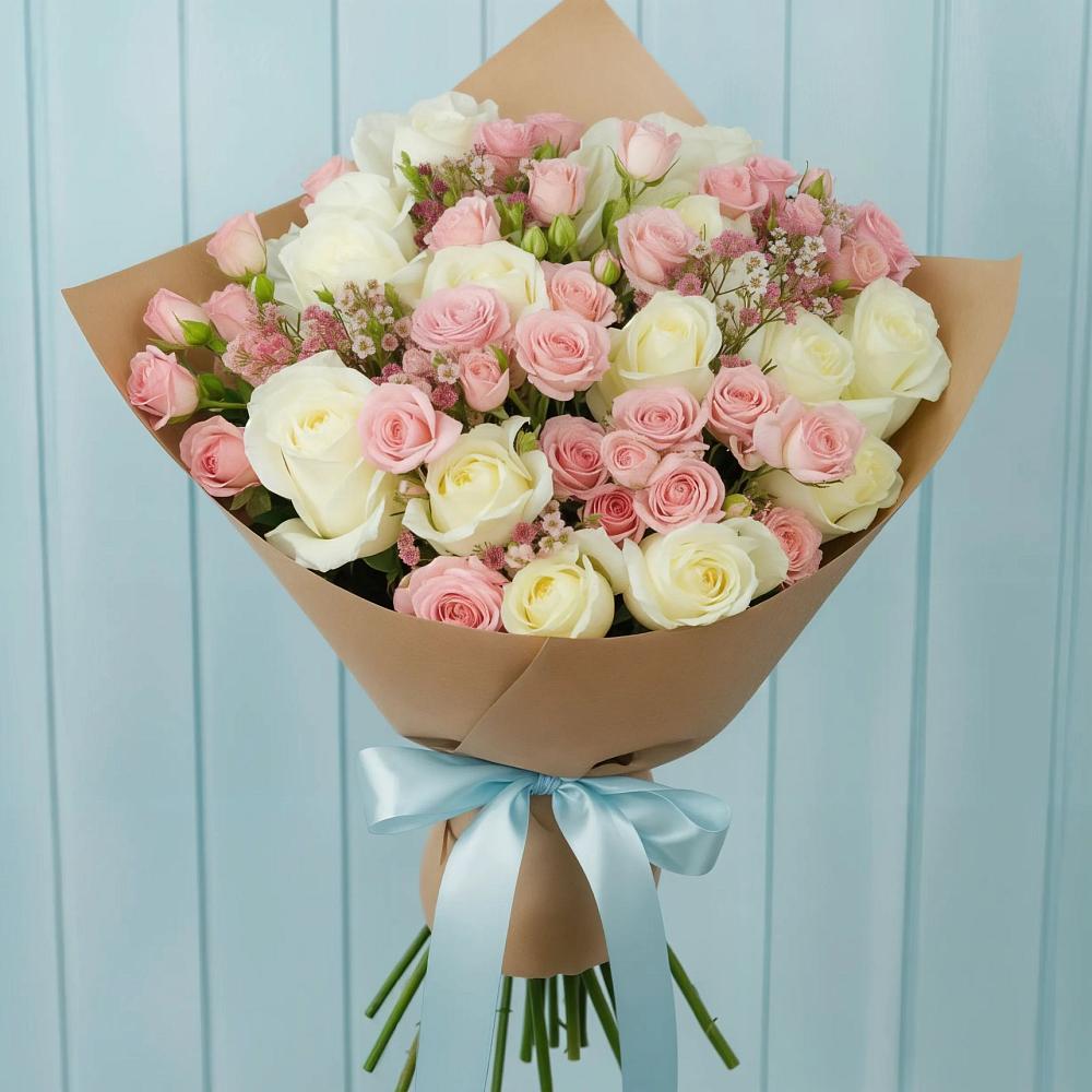 Букет цветов из: Розы в Едрово