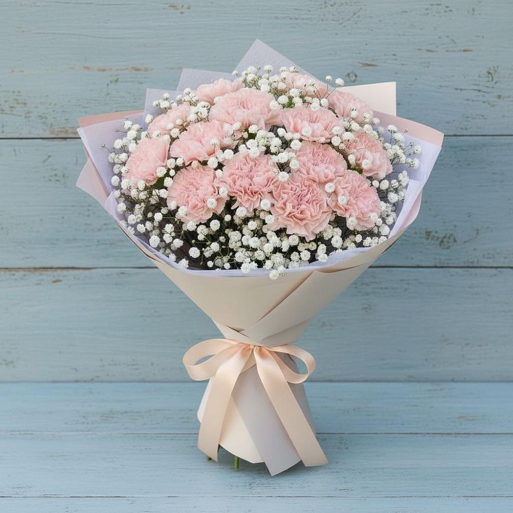 Букет цветов из: Гвоздики в Едрово