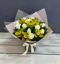 Букет цветов из:  Орхидеи и Розы в Едрово