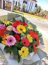 Букет цветов из:  Герберы #REPLACE_PRED# Едрово