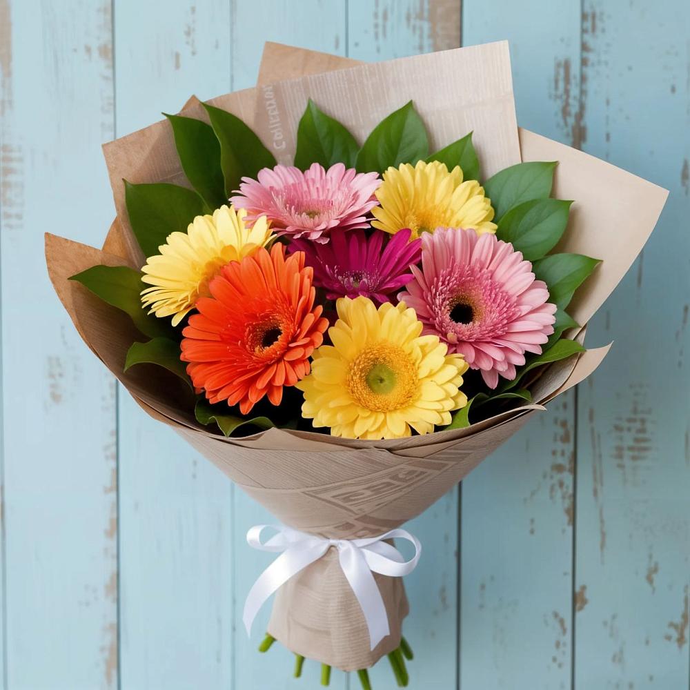 Букет цветов из: Герберы в Едрово