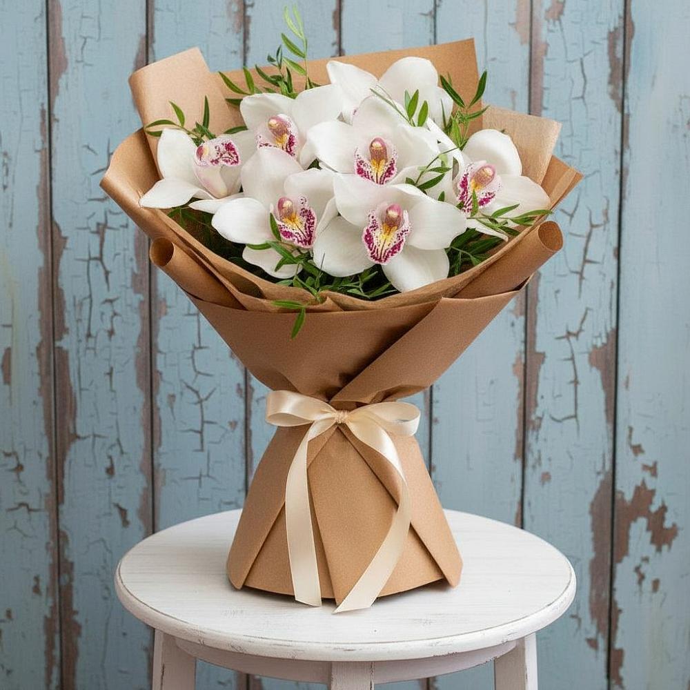 Букет цветов из: Орхидеи и Розы в Едрово