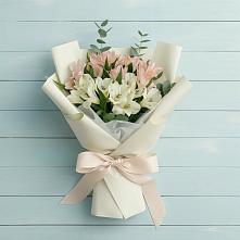 Букет цветов из:  Альстромерии #REPLACE_PRED# Едрово