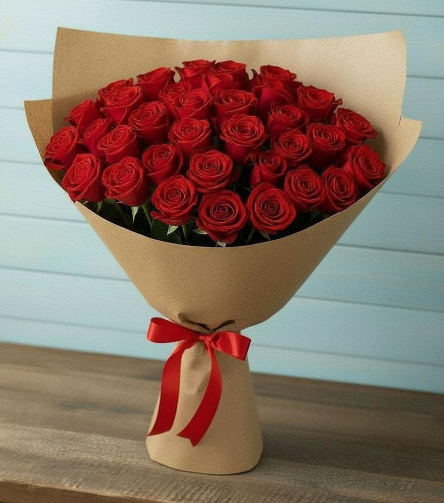 Букет Красные розы Милано в Едрово