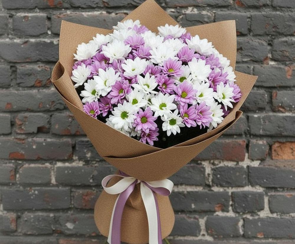 Букет цветов из: Хризантемы в Едрово