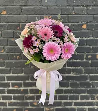 Букет цветов из:  Герберы и Хризантемы в Едрово
