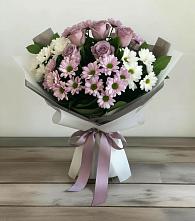 Букет цветов из:  Хризантемы и Розы в Едрово
