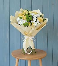 Букет цветов из:  Хризантемы и Розы в Едрово