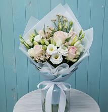 Букет цветов из:  Розы и Лизиантусы в Едрово