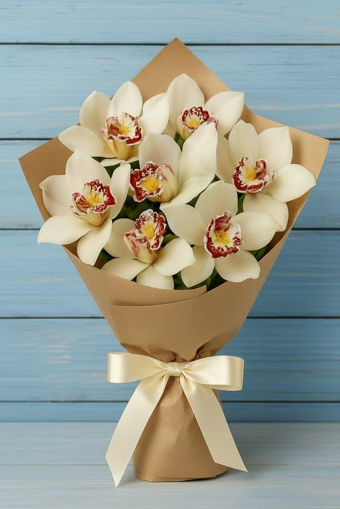 Букет цветов из: Орхидеи и Розы в Едрово