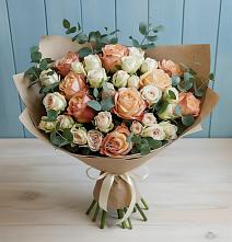 Букет цветов из:  Альстромерии и Розы #REPLACE_PRED# Едрово