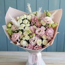 Букет цветов из:  Альстромерии и Розы в Едрово